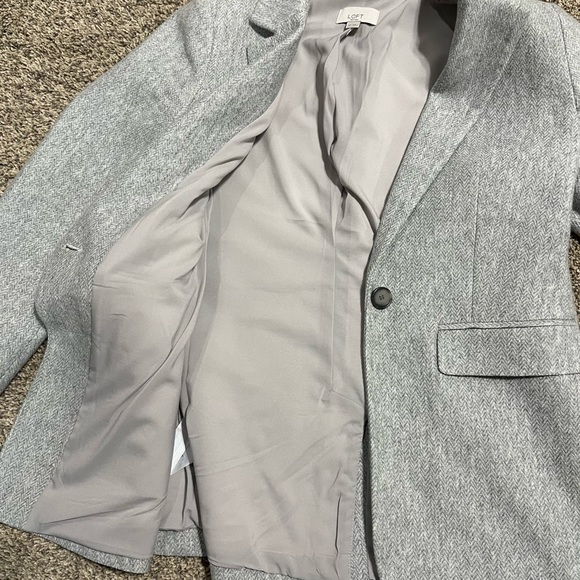 LOFT Grey Blazer Petites - Picture 2 of 2